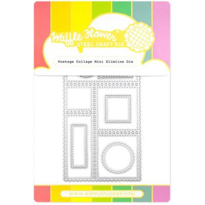 Waffle Flower Die - Postage Collage Mini Slimline